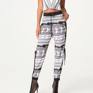 Bebe Printed Jogger Pants